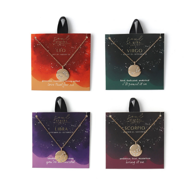 Soul Stacks Necklace with Star Sign Pendant