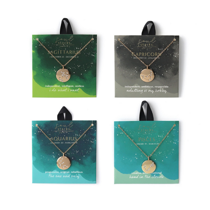 Soul Stacks Necklace with Star Sign Pendant