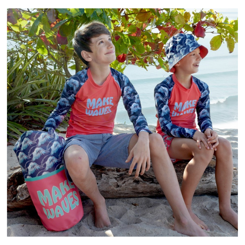 Juice Box Fun In The Sun Boys Rash Guard Swim Tee