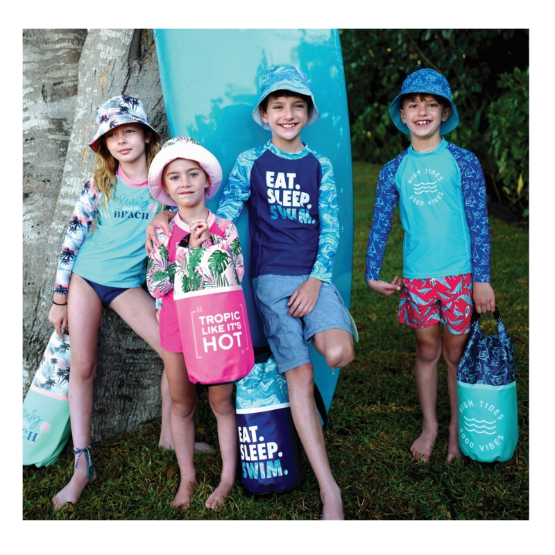 Juice Box Fun In The Sun Boys Rash Guard Swim Tee