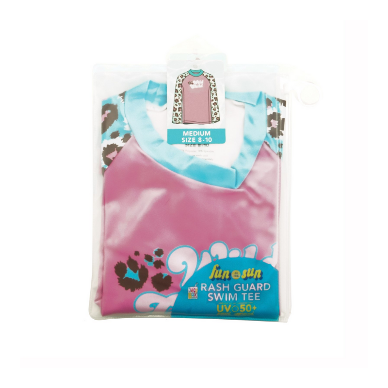Juice Box Fun In The Sun Girls Rash Guard Swim Tee