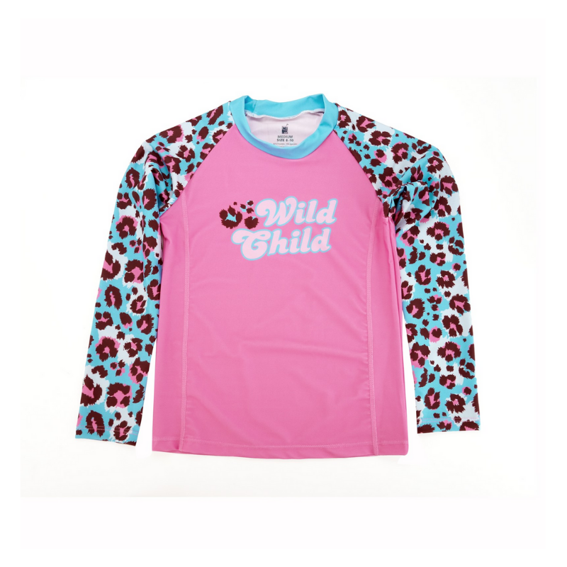 Juice Box Fun In The Sun Girls Rash Guard Swim Tee