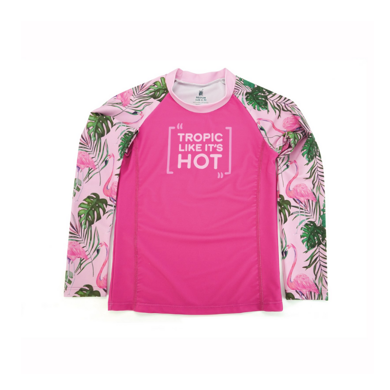 Juice Box Fun In The Sun Girls Rash Guard Swim Tee