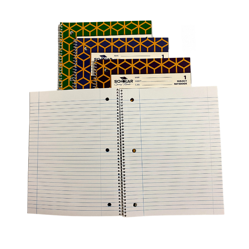 Scholar 1 Subject Spiral Notebook (50 Sheets)