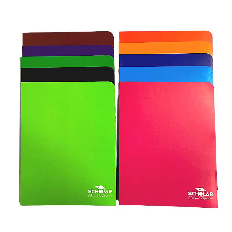 Scholar 2 Pocket Presentation Folder - Assorted Colours