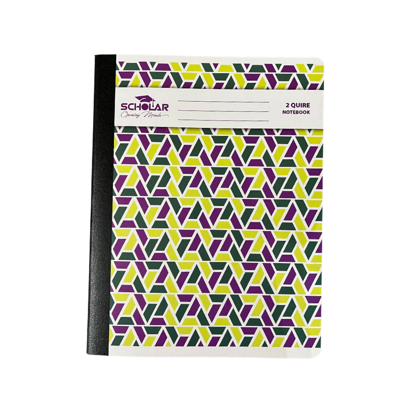 Scholar 2 Quire 8" x 10" Notebook - Pattern