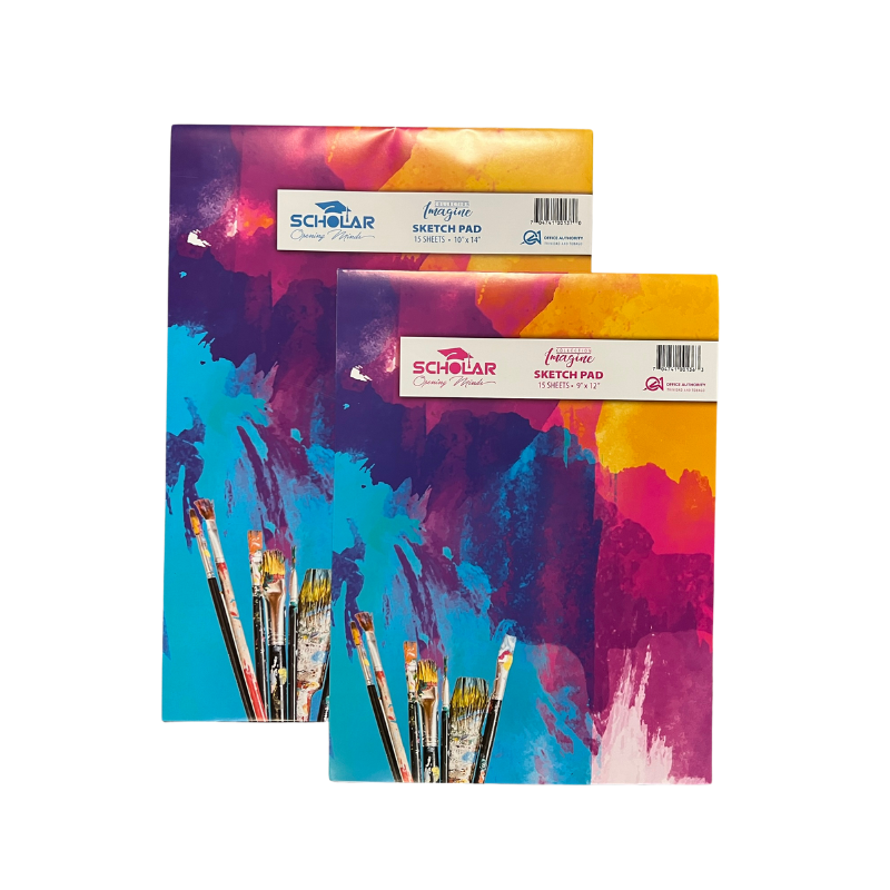 Scholar Sketch Pads - Assorted Sizes (15 Sheets)