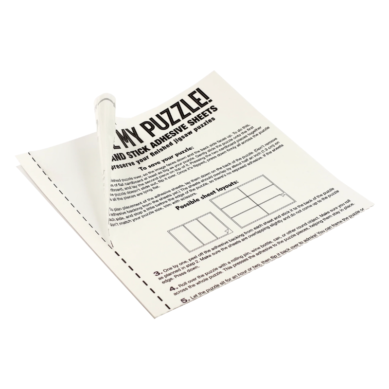 Peter Pauper Save My Puzzle! Peel and Stick Adhesive Sheets