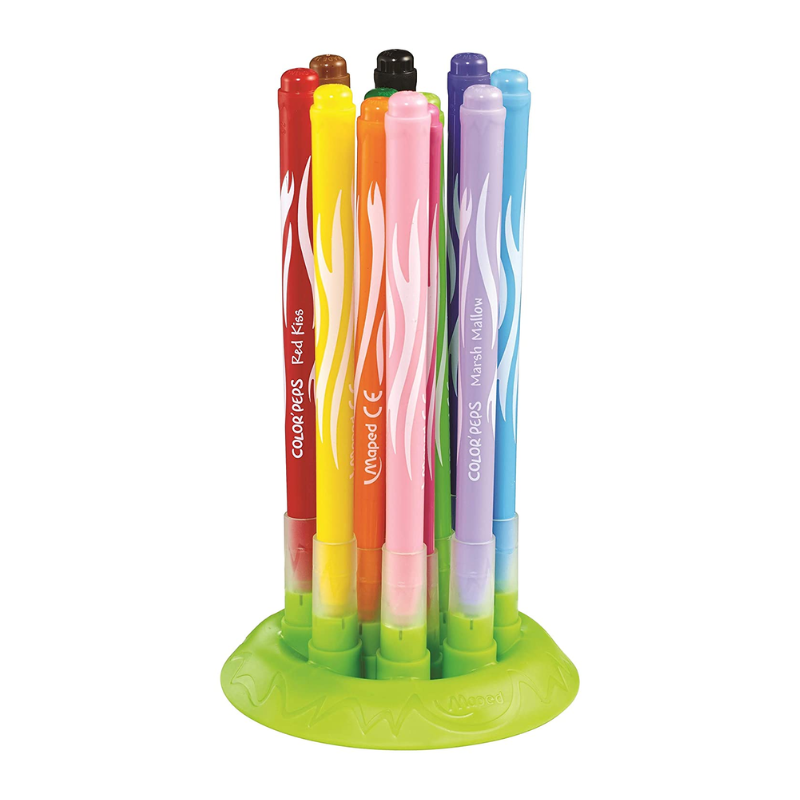 Maped Color Peps Jungle Fine Tip Washable Markers with Innovation Stand