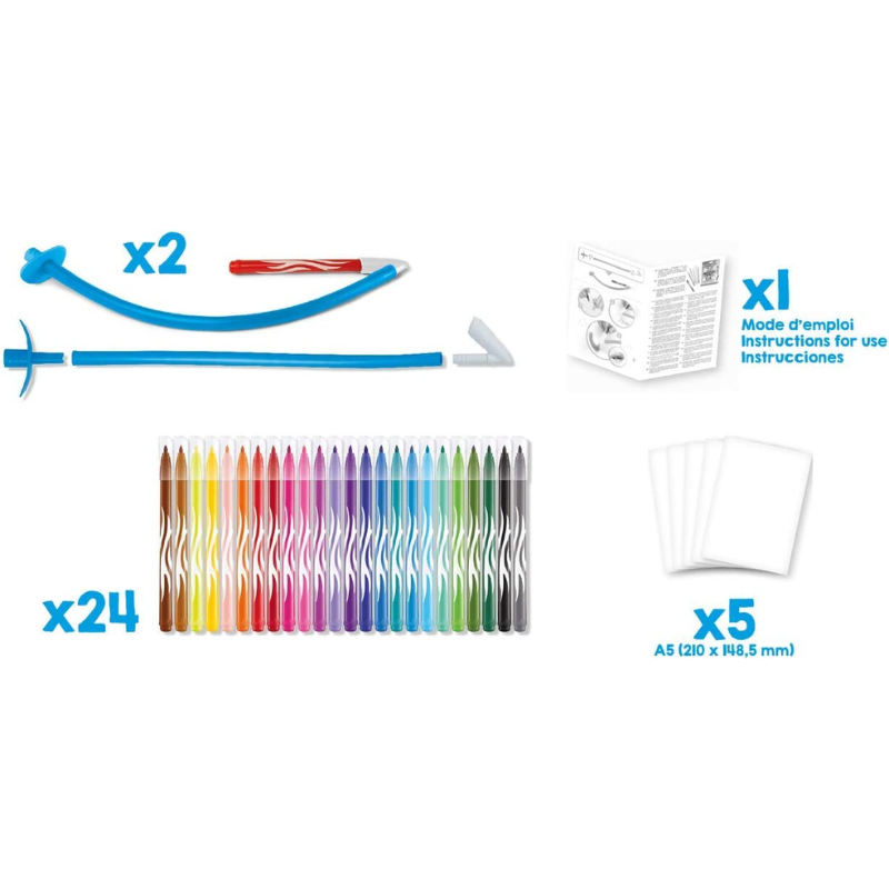 Maped Creativ Blow Pen Art (24 Markers)