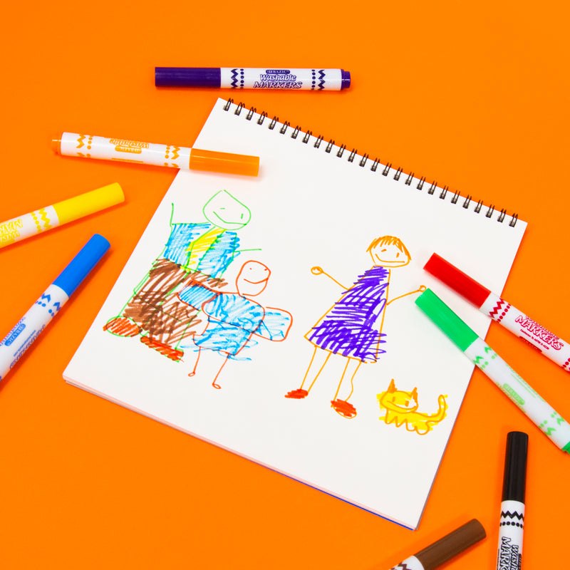 BAZIC Broad Line Jumbo Washable Markers (8/Pack)