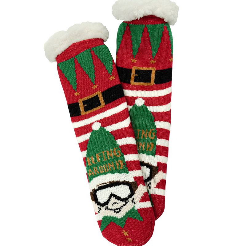 Two Left Feet Mistletoes Slipper Socks - Multiple Designs!
