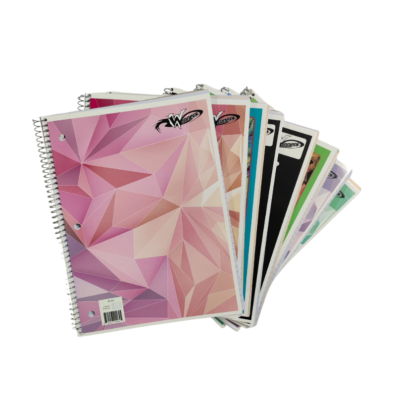 Winners 1 Subject 8" x 10.5" Spiral Notebook (50 Sheets)