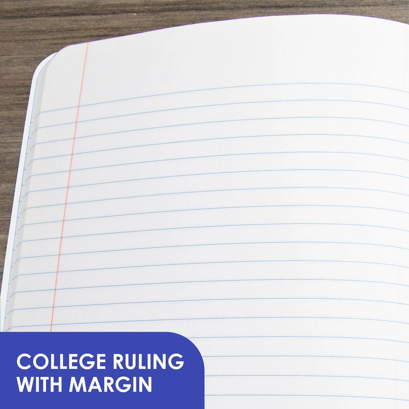 BAZIC College Ruled 100 Sheets Geometric Composition Book