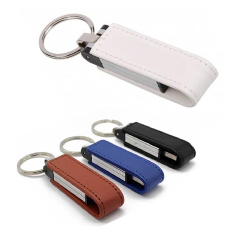 64GB Leather Flip USB Flash Drive