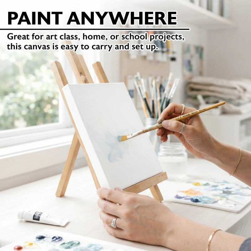 BAZIC Stretched Canvas 8" x 8" - White