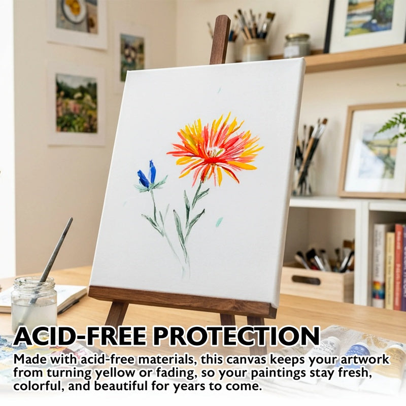 BAZIC Stretched Canvas 8" x 10" - White