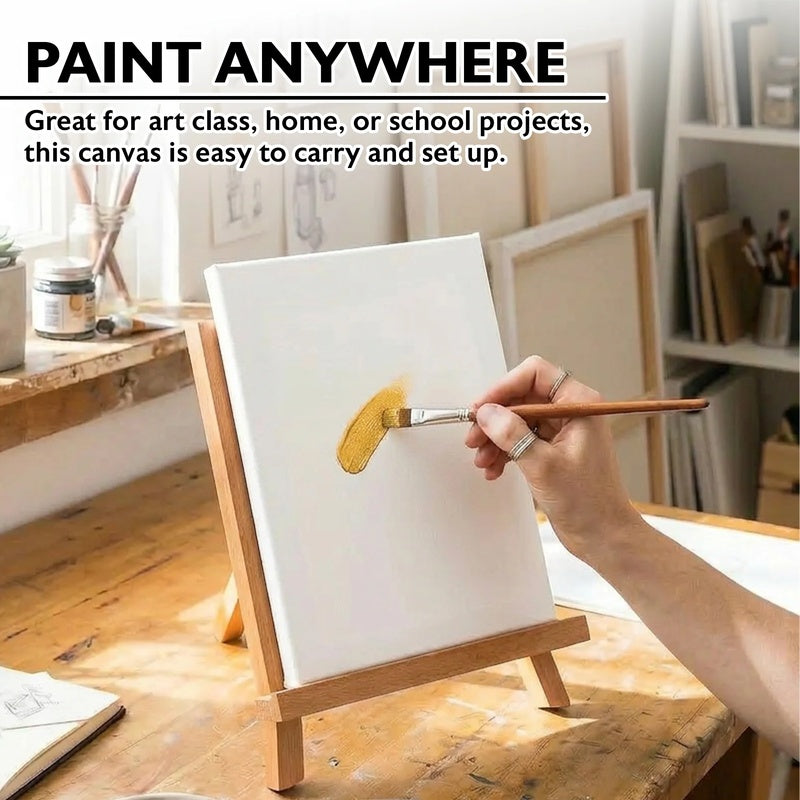 BAZIC Stretched Canvas 8" x 10" - White