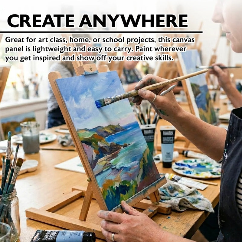 BAZIC Canvas Panel 8" x 10" - White