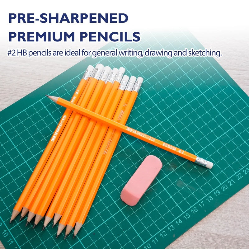 BAZIC #2 HB Pre-Sharpened Premium Pencil (12/Pack)