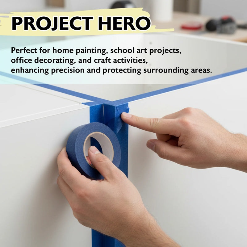 BAZIC 1.88" X 2160" (60 Yards) Blue Painter's Tape