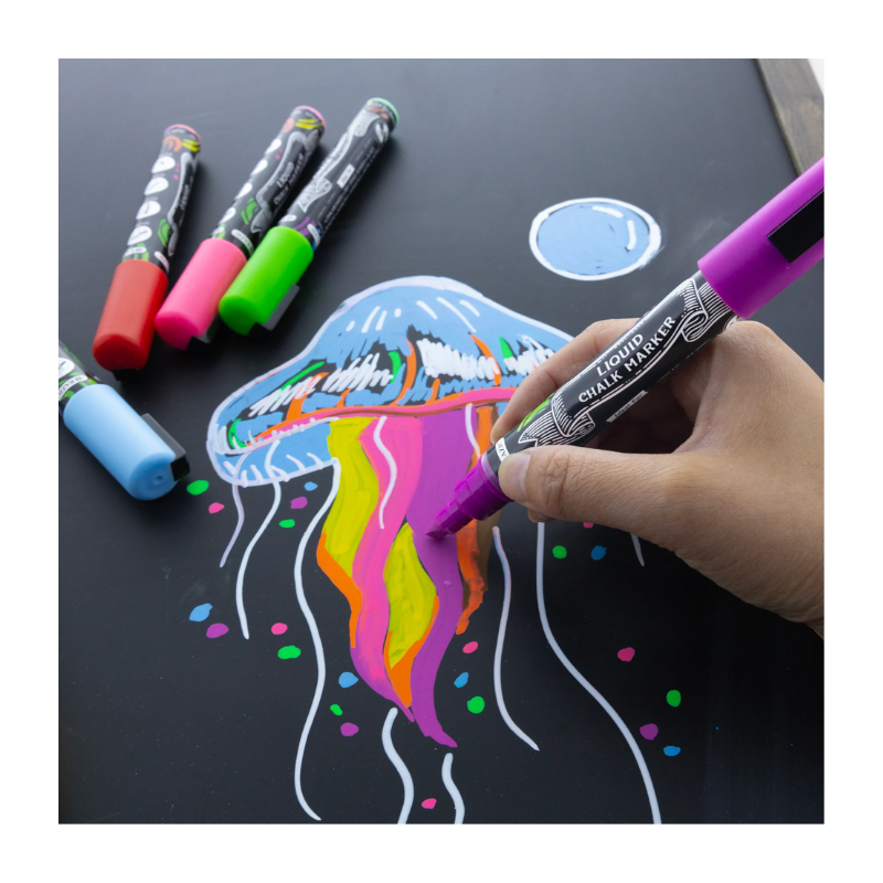 Bazic Liquid Chalk Markers (8/Pack)