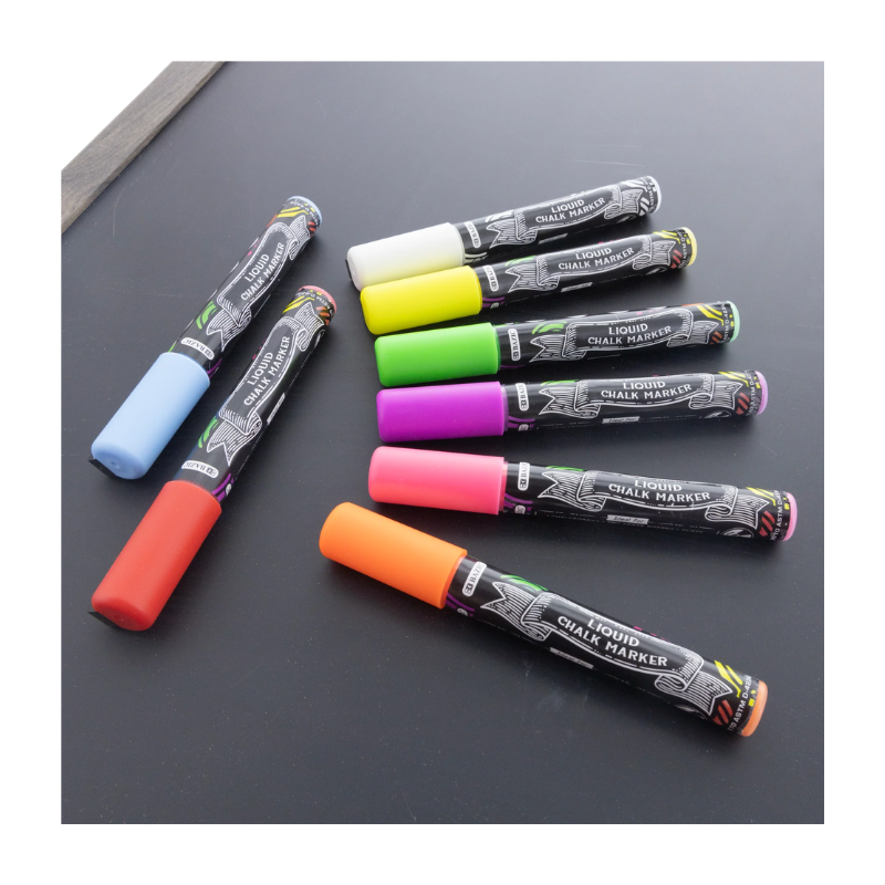 Bazic Liquid Chalk Markers (8/Pack)