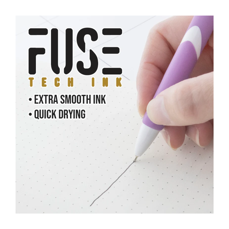 BAZIC Ciel Serena Fuse Tech Ink Retractable Pen (2/Pack)