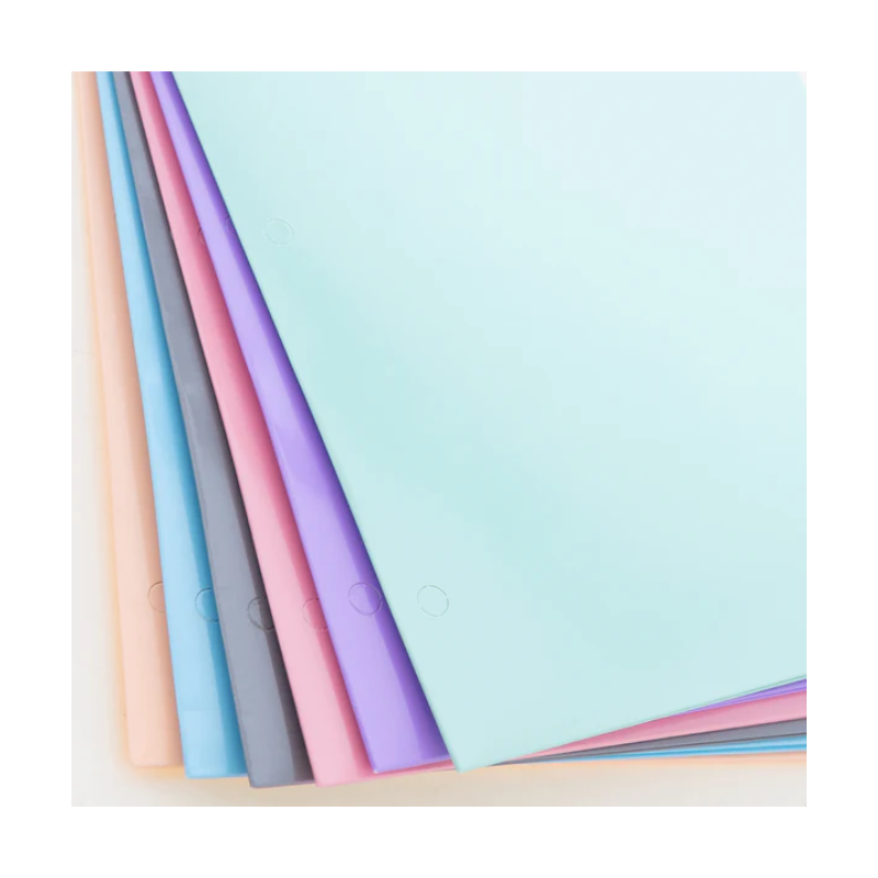 BAZIC 2-Pockets Laminated Pastel Portfolios