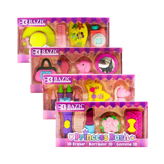 BAZIC Princess Bash 3D Eraser Set