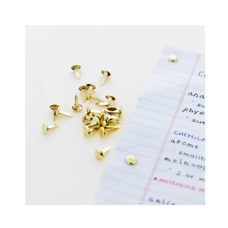 BAZIC 1/2" Brass Plated Fastener