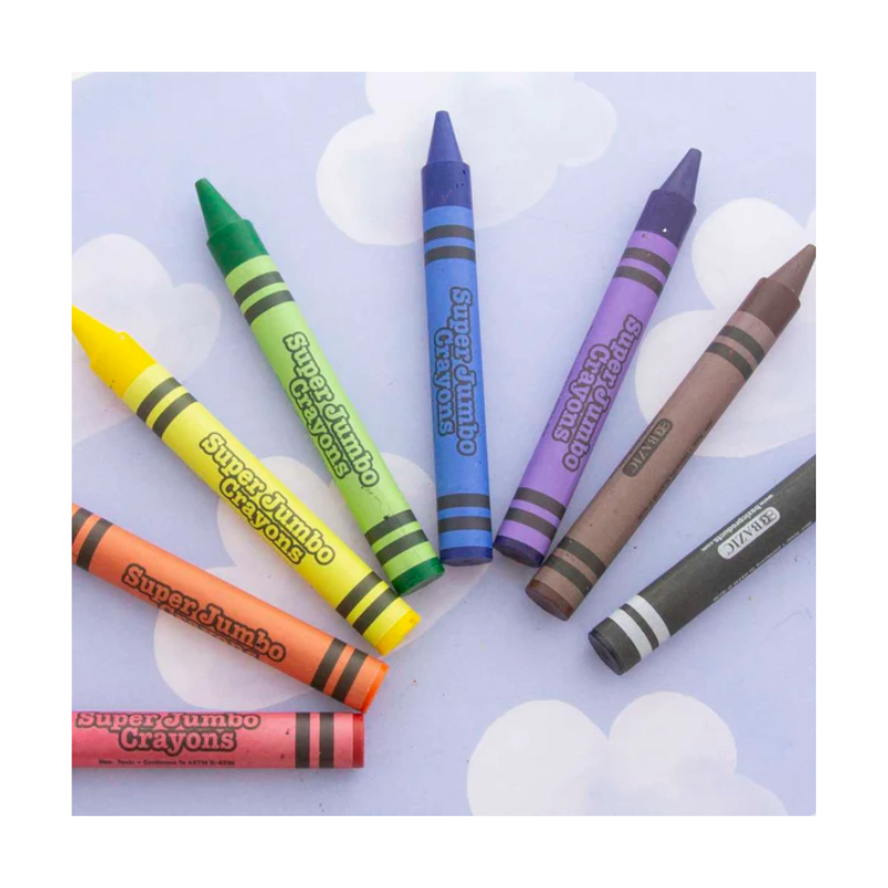 BAZIC Premium Super Jumbo Crayons (8/Pack)