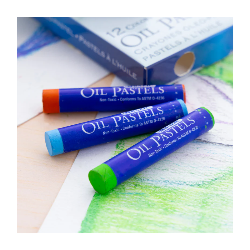 BAZIC Oil Pastels (12/Pack)