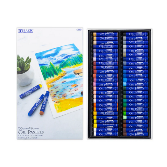 BAZIC Oil Pastels (50/Pack)