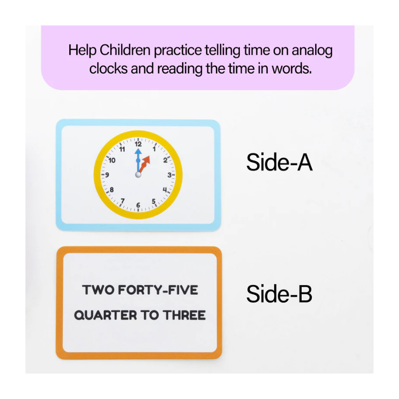 BAZIC Time Flash Cards (36/Pack)
