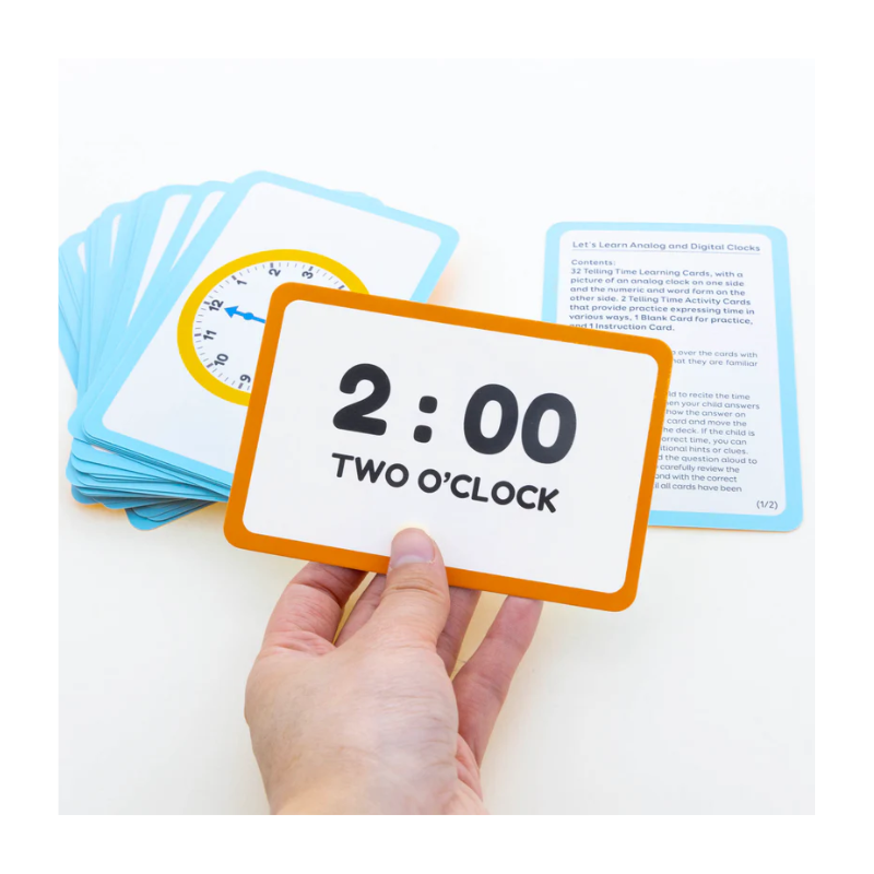 BAZIC Time Flash Cards (36/Pack)