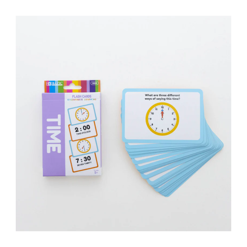 BAZIC Time Flash Cards (36/Pack)