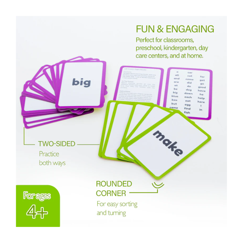 BAZIC Sight Words Flash Cards (36/Pack)