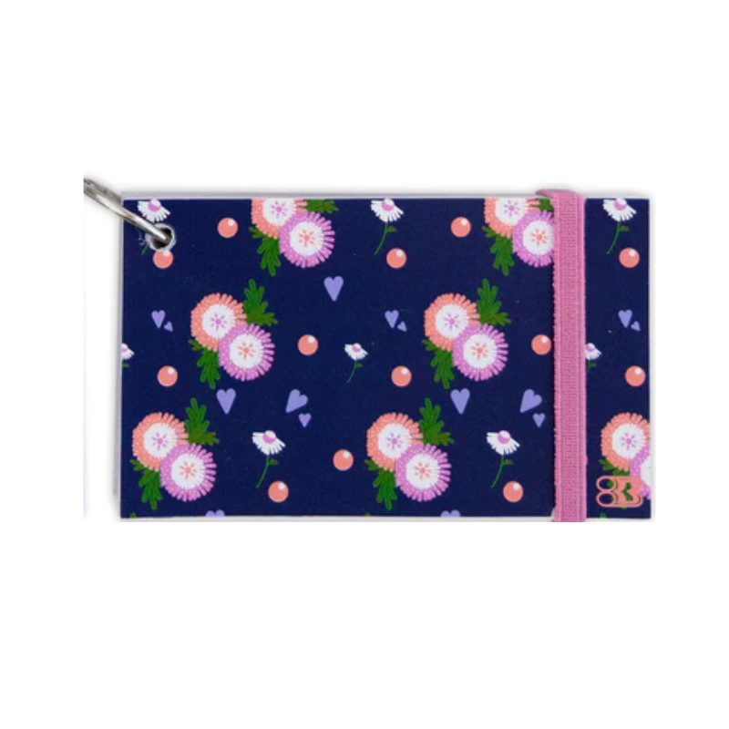 BAZIC 3" x 5" Ruled White Index Card w/ Poly Fashion Cover & Ring (100 Sheets)