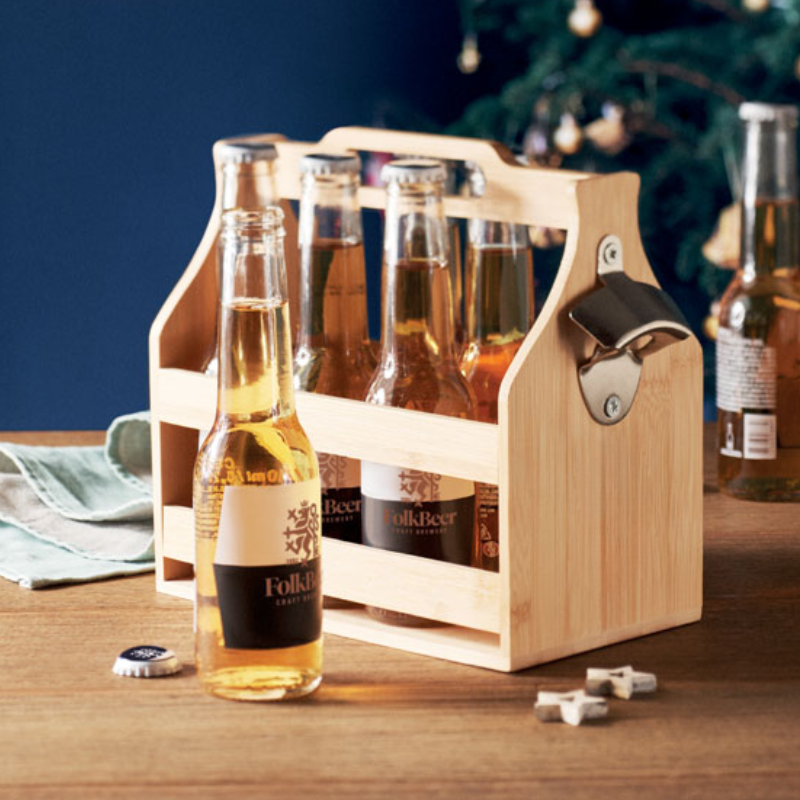 Cabas Wooden Beer Bottle Carrier