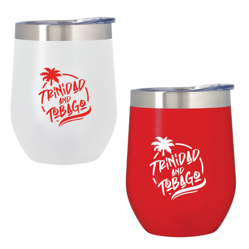 Caribbean Keepsakes 12oz Stainless Steel Wine Cup