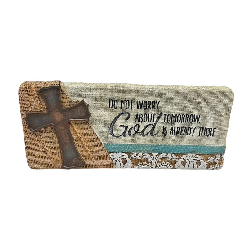 Carson Home Accents Do Not Worry Message Bar - 3"H x 7"W