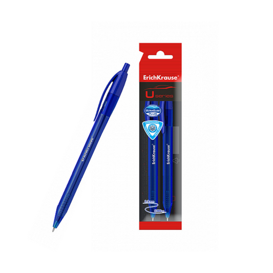 Erich Krause U-208 Matic 1.0mm Retractable Ballpoint Pen - Blue (2/Pack)