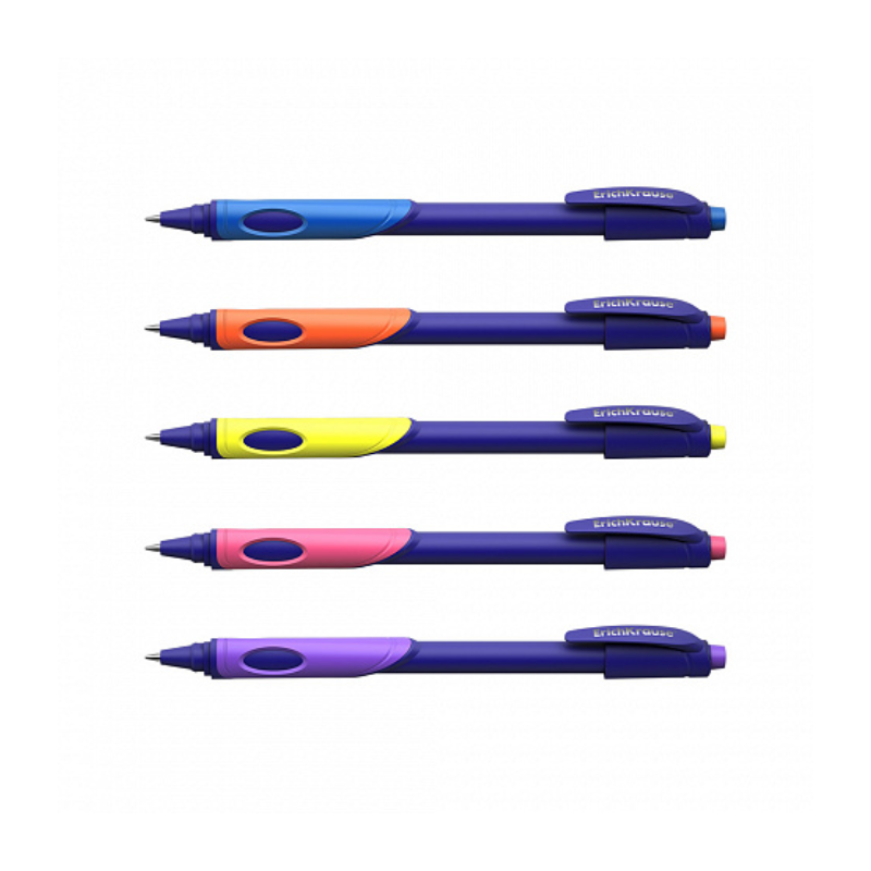 Erich Krause Ergo Neon 0.7mm Ballpoint Pen - Blue