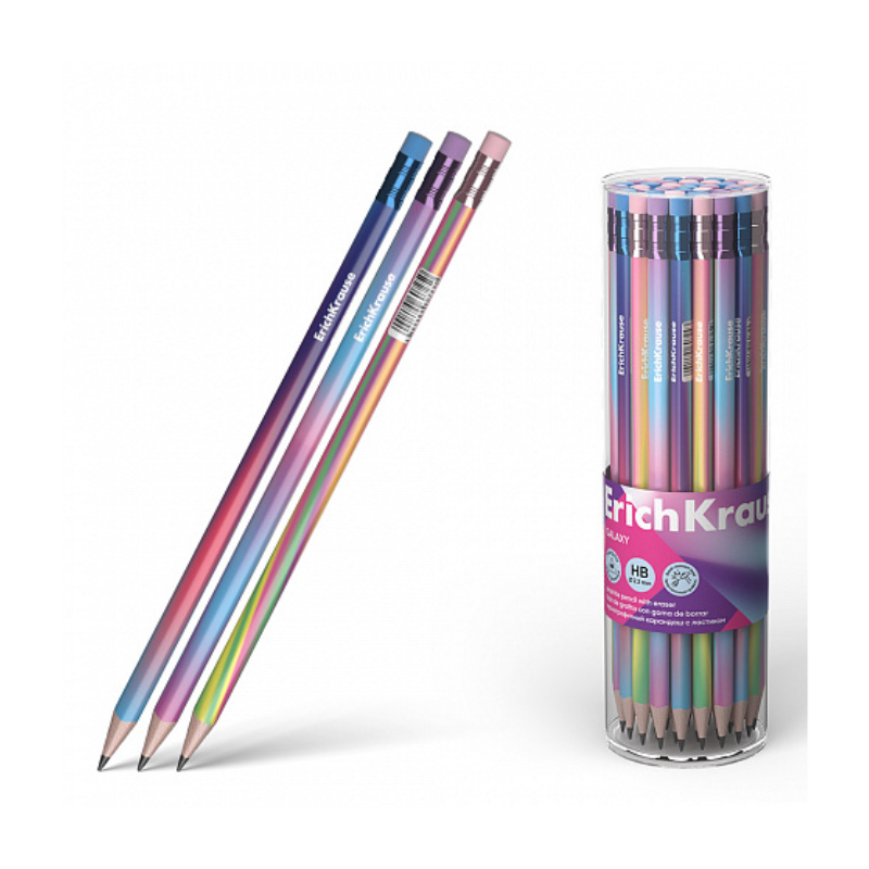 Erich Krause Galaxy Plastic Graphite HB Pencil
