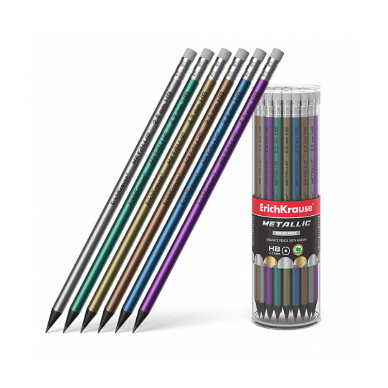 Erich Krause Metallic Plastic Graphite HB Pencil