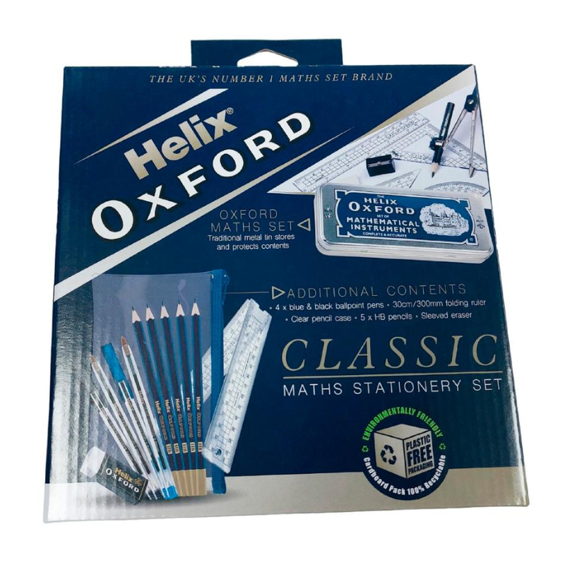 Helix Oxford Classic Maths Stationery Set