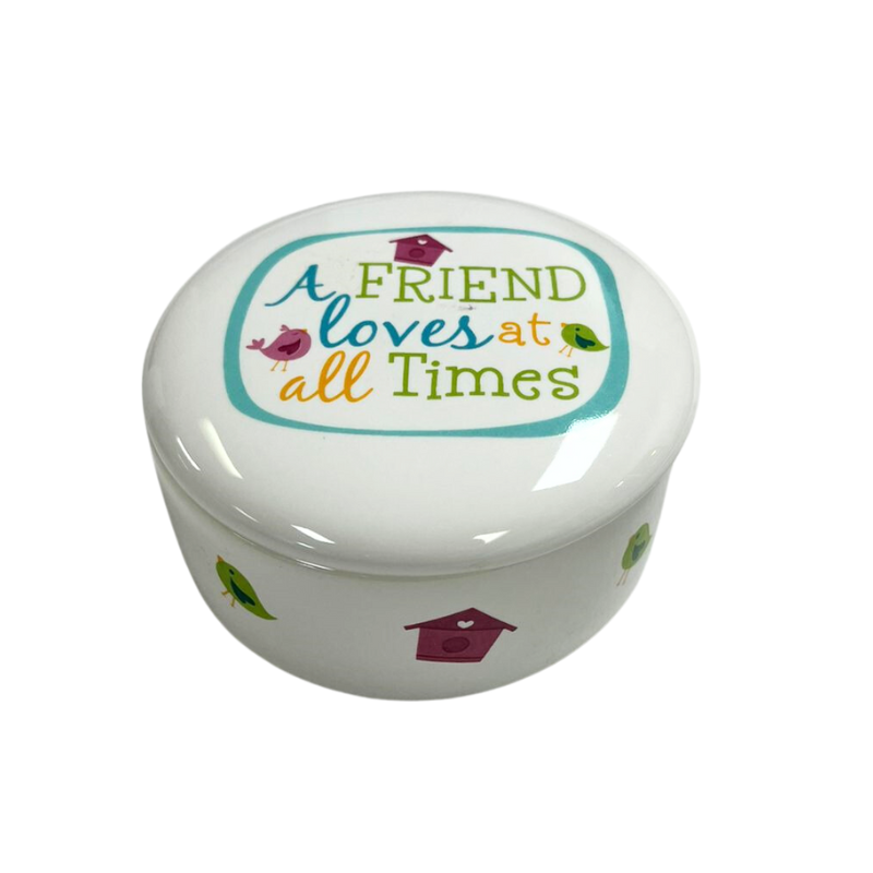 Lighthouse A friend Loves At All Times Keepsake Box - 3"H x 3"W