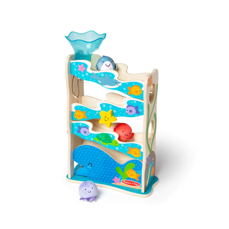 Melissa & Doug - Rollables Wooden Ocean Slide