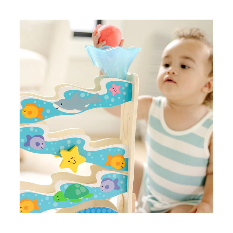 Melissa & Doug - Rollables Wooden Ocean Slide